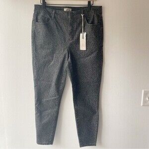 jolt gray leopard print skinny jean